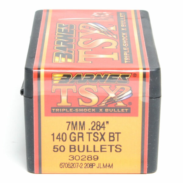 Barnes TSX Bullets 0.284 (284 Caliber, 7mm) 140 Grain Solid Hollow Point Box of 50