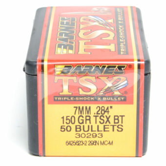 Barnes TSX Bullets 0.284 (284 Caliber, 7mm) 150 Grain Solid Hollow Point Box of 50