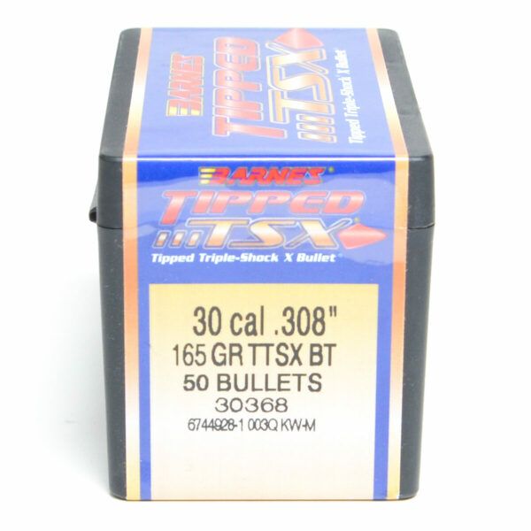 Barnes TTSX Bullets 0.308 (30 Caliber, 7.62mm) 165 Grain Polymer Tipped Box of 50