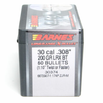 Barnes LRX Bullets 0.308 (30 Caliber, 7.62mm) 200 Grain Polymer Tipped Box of 50