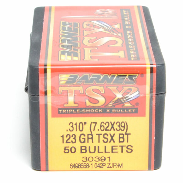 Barnes TSX Bullets 0.31 (7.62x39mm) 123 Grain Solid Hollow Point Box of 50