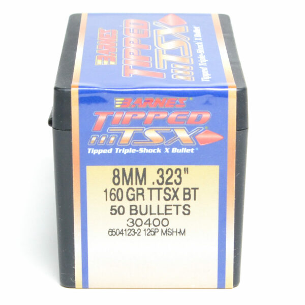 Barnes TTSX Bullets 0.323 (323 Caliber, 8mm) 160 Grain Polymer Tipped Box of 50