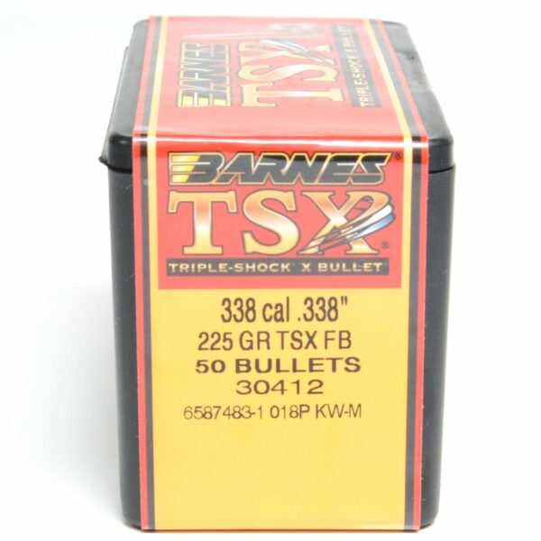 Barnes TSX Bullets 0.338 (338 Caliber) 225 Grain Solid Hollow Point Box of 50