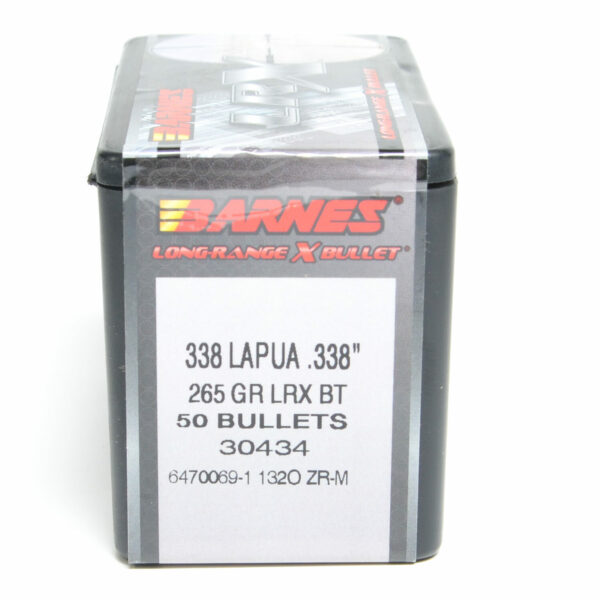Barnes LRX Bullets 0.338 (338 Caliber) 265 Grain Polymer Tipped Box of 50
