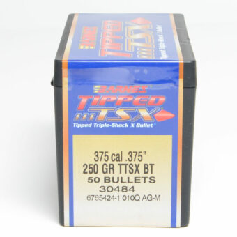 Barnes TTSX Bullets 0.375 (375 Caliber) 250 Grain Polymer Tipped Box of 50