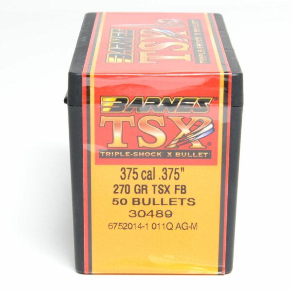Barnes TSX Bullets 0.375 (375 Caliber) 270 Grain Solid Hollow Point Box of 50