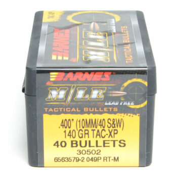 Barnes TAC-XP Bullets 0.4 (40 Caliber, 10mm) 140 Grain Jacketed Hollow Point Box of 40
