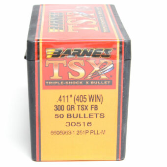Barnes TSX Bullets 0.411 (405 Caliber) 300 Grain Solid Hollow Point Box of 50