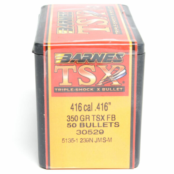 Barnes TSX Bullets 0.416 (416 Caliber) 350 Grain Solid Hollow Point Box of 50