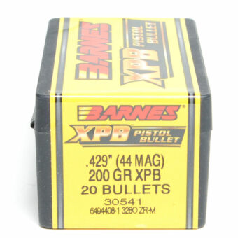 Barnes XPB Bullets 0.429 (44 Caliber) 200 Grain Jacketed Hollow Point Box of 20