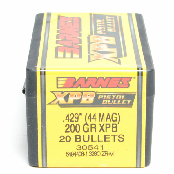 Barnes XPB Bullets 0.429 (44 Caliber) 200 Grain Jacketed Hollow Point Box of 20