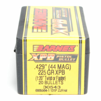 Barnes XPB Bullets 0.429 (44 Caliber) 225 Grain Jacketed Hollow Point Box of 20