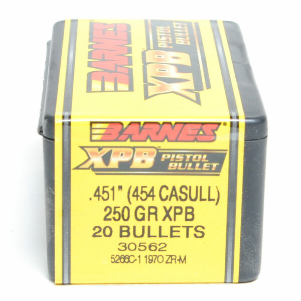 Barnes XPB Bullets 0.451 (45 Caliber) 250 Grain Jacketed Hollow Point Box of 20