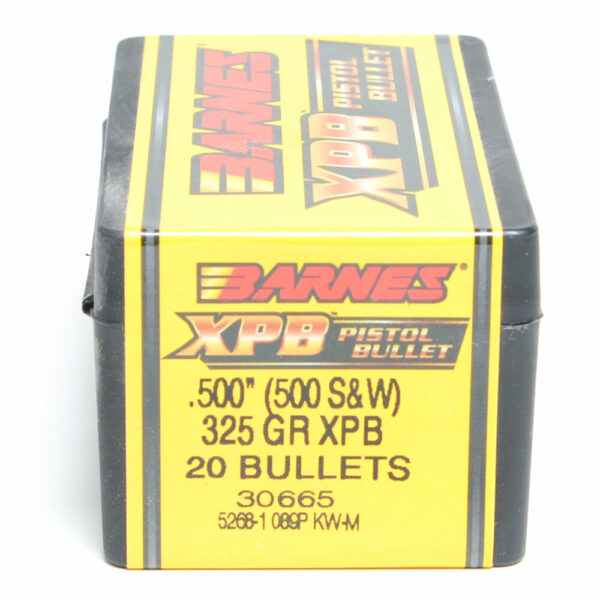 Barnes XPB Bullets 0.5 (50 Caliber) 325 Grain Jacketed Hollow Point Box of 20