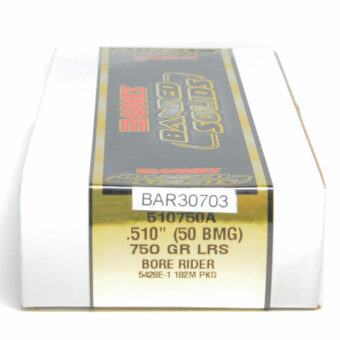 Barnes Banded Solid Bore Rider Bullets 0.510 (50 Caliber) 750 Grain Spitzer Box of 20
