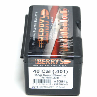 Berry's  Bullets .401 Diameter (40 Caliber, 10mm) 155 Grain Round Shoulder