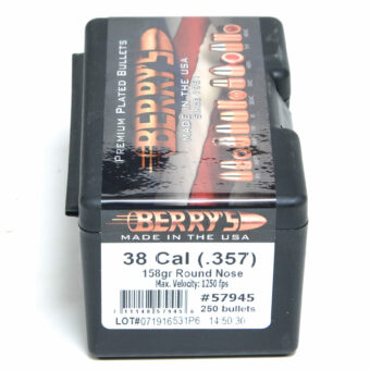 Berry's  Bullets .357 Diameter (38 Special, 357 Magnum) 158 Grain Round Nose