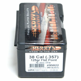 Berry's  Bullets .357 Diameter (38 Special, 357 Magnum) 125 Grain Flat Point