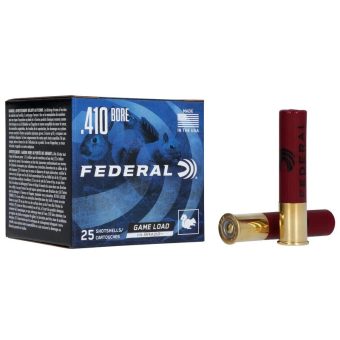 Federal Upland Hi-Brass Ammunition 410 Bore 2-1/2" #7.5 1/2 oz Shot Box of 25