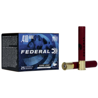 Federal Upland Hi-Brass Ammunition 410 Bore 3" #7.5 11/16 oz Shot Box of 25