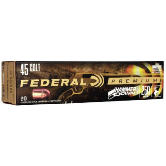 Federal HammerDown Ammunition 45 Colt (Long Colt) 250 Grain Jacketed Hollow Point Box of 20