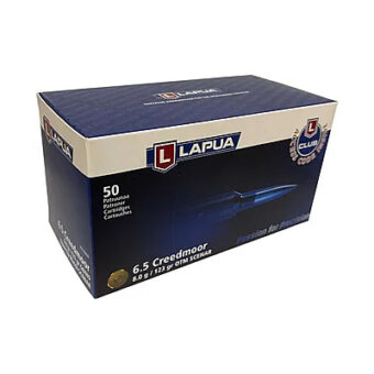 Lapua Scenar Ammunition 6.5 Creedmoor 123 Grain Boat Tail Hollow Point Box of 20