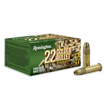 Remington Golden Bullet Ammunition 22 Long Rifle 36 Grain Plated Hollow Point Box of 225