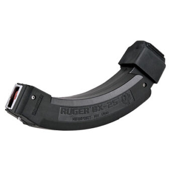 Ruger BX-25x2 Magazine Tandem 10/22, American Rimfire, Precision Rimfire 22 Long Rifle 25 Round Polymer Black