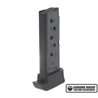 Ruger Magazine with Finger Rest Ruger LCP 380 ACP 7 Round Steel Blue