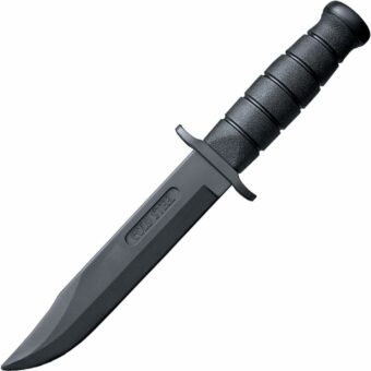 Cold Steel Leatherneck Fixed Blade Training Knife 7" Clip Point Santoprene Black