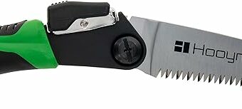 Hooyman MegaBite Compact Hand Saw 6" Blade Black 17" Overall Length