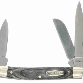 Old Timer Heritage Clip Point 3 Blade Pocket Knife 2.4 Inch Blade