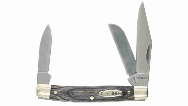 Old Timer Heritage Clip Point 3 Blade Pocket Knife 2.4 Inch Blade
