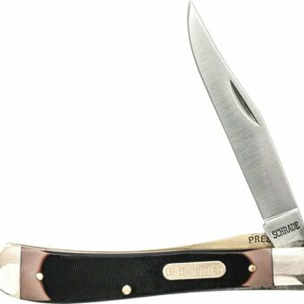 Old Timer Gunstock Trapper Folding Knife 3.25" Clip, Spey Point