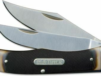 Old Timer Folding Hunter 2 Blade Folding Knife 4" Clip Point