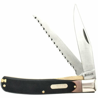 Old Timer Buzzsaw Trapper 2 Blade Folding Knife 3.25" Clip Point