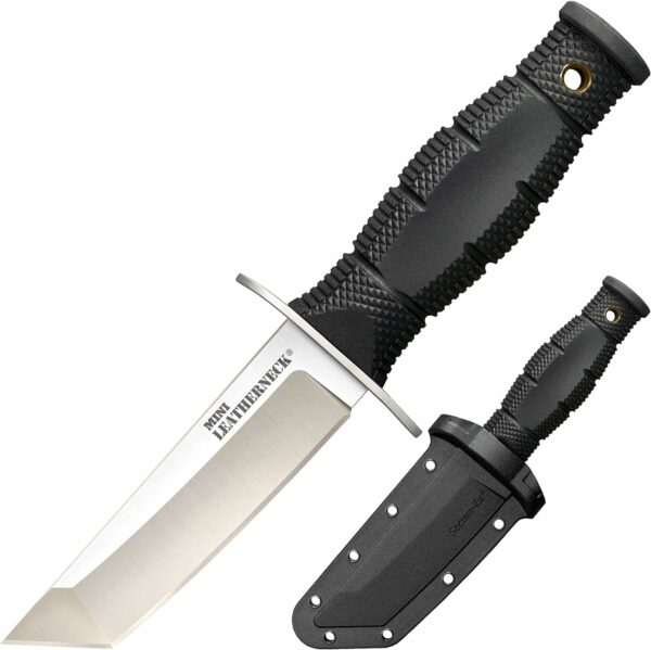 Cold Steel Mini Leatherneck Fixed Blade Knife 3.5" Tanto Point Plain Edge