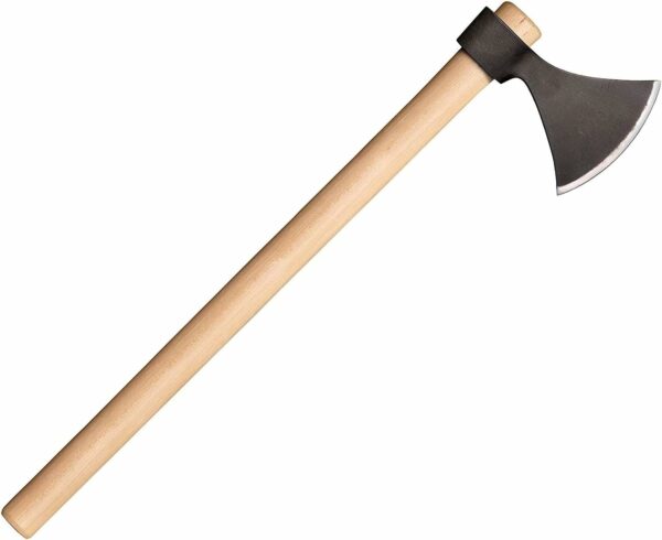 Cold Steel Norse Hawk Tomahawk 1055 Carbon Steel Blade American Hickory Handle Black/Natural Wood