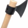 Cold Steel Norse Hawk Tomahawk 1055 Carbon Steel Blade American Hickory Handle Black/Natural Wood - Image 2