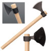 Cold Steel Norse Hawk Tomahawk 1055 Carbon Steel Blade American Hickory Handle Black/Natural Wood - Image 3