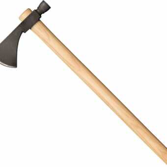 Cold Steel Pipe Hawk Tomahawk 1055 Carbon Steel Blade American Hickory Handle Black/Natural Wood