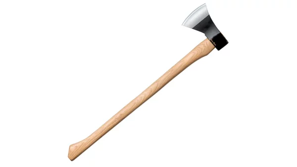 Cold Steel Trail Boss Hatchet 1055 Carbon Steel Blade American Hickory Handle Black/Natural Wood