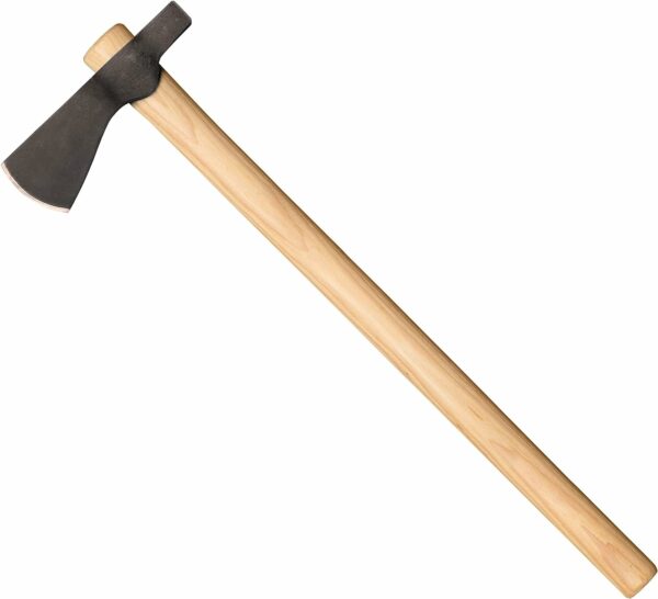 Cold Steel Tail Hawk Tomahawk 1055 Carbon Steel Blade American Hickory Handle Black/Natural Wood