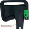 Hooyman Large Hatchet 1065 High Carbon Steel Blade Fiberglass Handle Black/Green - Image 3