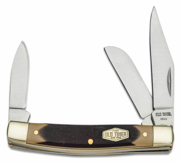 Old Timer Middleman 3 Blade Folding Knife 2.4" Clip Point