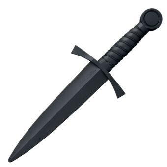 Cold Steel Medieval Dagger Fixed Blade Training Knife 10" Spear Point Santoprene Black