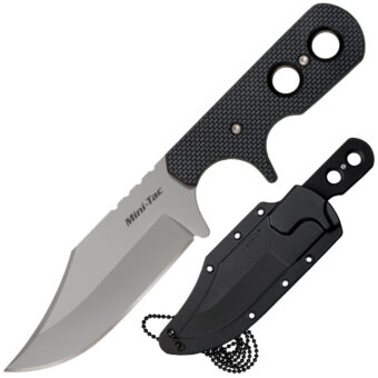 Cold Steel Mini Tac Bowie Fixed Blade Knife 3.625" Clip Point Plain Edge