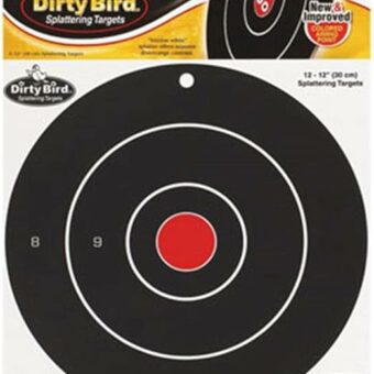 Birchwood Casey Dirty Bird Bullseye Target 12" Pack of 12