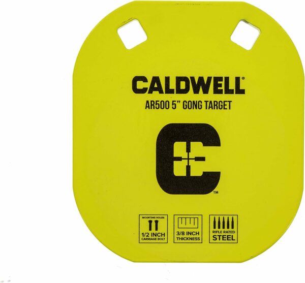‎Caldwell AR500 Gong Steel Target 5" 3/8" Thick