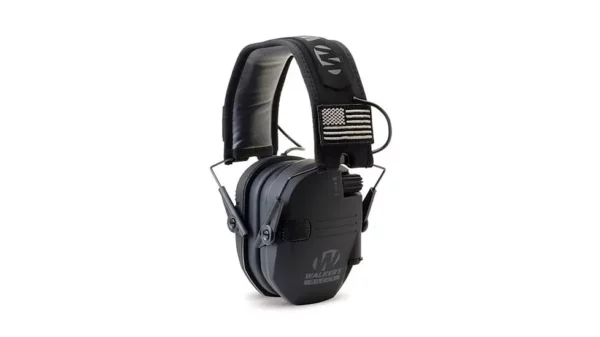 Walker's Razor Slim Low Profile Electronic Earmuffs (NRR 23dB) Black